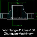 ASTM 105 class 150 ASME B16.5 wn rf flange